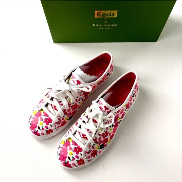 New keds x kate spade kickstart floral sneakers - Picture 1 of 8